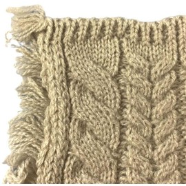 Melody Jane Dolls House Grey Cable Rug or Throw Blanket 1:12 Modern Home Decor Accessory