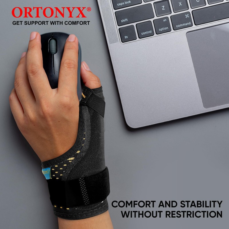 ORTONYX Thumb Immobilizer Brace Thumb Spica Support Splint- Arthritis, Pain,
