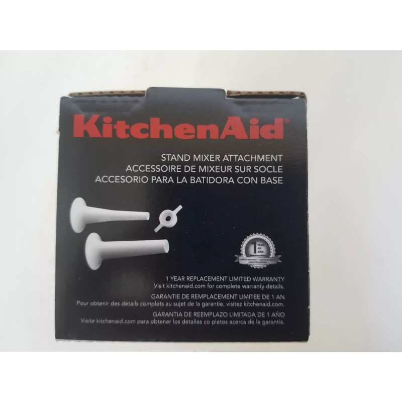 KitchenAid SSA Sausage Stuffer Kit Attachment for KitchenAid Food Grinder