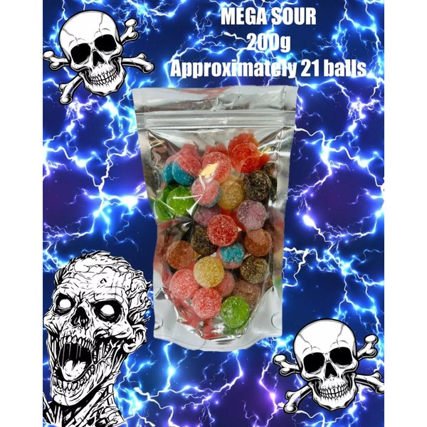 Barnetts Mega Sour Balls Sweet Challenge 200g Pick n Mix
