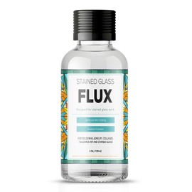 Liquid Soldering Flux for Stained Glass, 4oz Stained Glass Flux for Soldering Work, Liquid Flux for Stained Glass Solder - Stain Glass Tools and Supplies - Stained Glass Kit