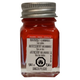 Testors 1150TT Enamel Paint, 0.25 Oz, Flat Red