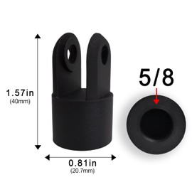 [NemRily] for Quadcast QuadCastS DuoCast Mount Adapter Microphone Arm Adapter Microphone Stand Adapter (Black, 5/8 Standard)