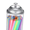 Patelai 10.6 Inch Straw Dispenser and 200 Pcs Drinking Straws