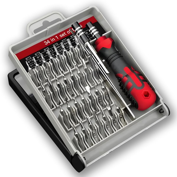 MAYWILL 34 in 1 Small Precision Screwdriver Set Tool,Portable Multi-Purpose