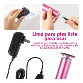 Lima Eléctrica Para Pies Y Uñas 2 En 1, Rotación De 360 Grad