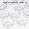 PRETYZOOM 10pcs Double Sided Suction Cups, 1'' Mini Clear PVC