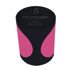 Magenta My Sticker Korean Formtec Roll 50mm Round