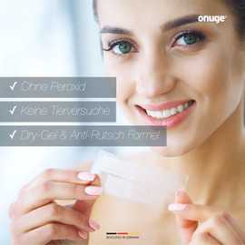 Onuge Bright White Teeth Whitening Strips - Whitening Strips - Peroxide Free O1010 28