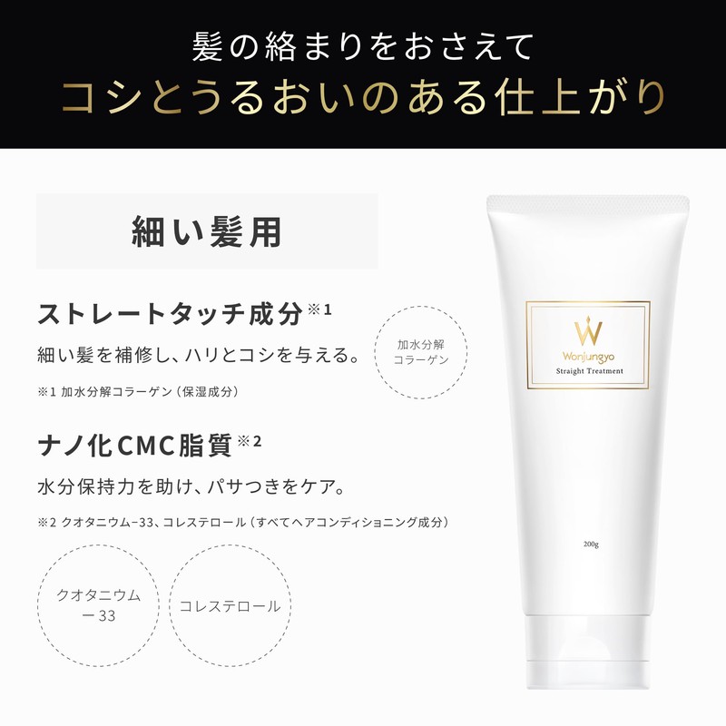 【Official】Wonjungyo Straightening Treatment for Fine Hair 200g / Hair Care