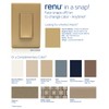 Leviton Renu Switch RE151-WC for Single Pole Applications, 15A-120/277VAC (Warm