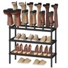 YATINEY Free Standing Shoe Rack, Tall Boots Rack Organizer, Boot