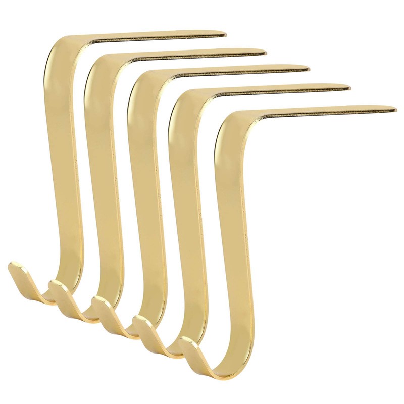 Alvinlite Fireplace Holders Christmas Stocking Holder Metal Hanging Hook for