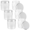 Ciieeo 6Pcs Small Mason Jars with Lids 250ML Clear Plastic