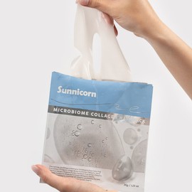 Sunnycorn Microbiome Collagen Mask Pack 1 set (4 sheets) / 써니콘 마이크로바이옴 콜라겐 마스크팩 1set (4매입)