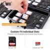 KIWIFOTOS 132 Slots SD Memory Card Case IP67 Waterproof for