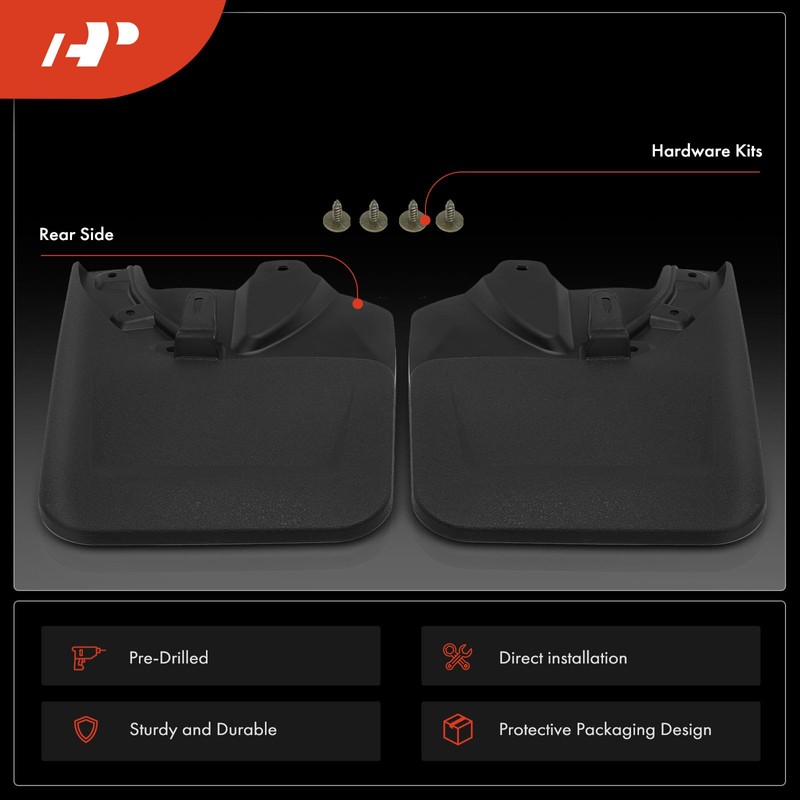 A-Premium Set of 2PCS Mud Flaps Splash Guards Mudflaps Mudguards