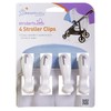 Dreambaby Clips para Carriola Strollerbuddy, color Blanco, 4 piezas