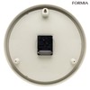 Formia(フォルミア) Radio Wall Clock Easy to Read Simple Nighttime Second