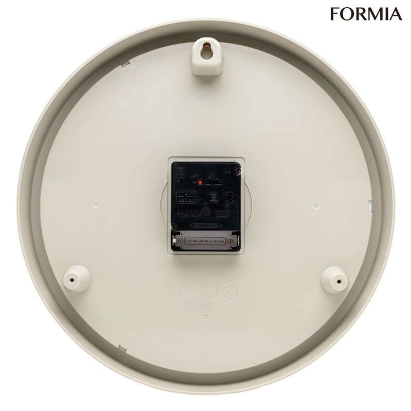 Formia(フォルミア) Radio Wall Clock Easy to Read Simple Nighttime Second