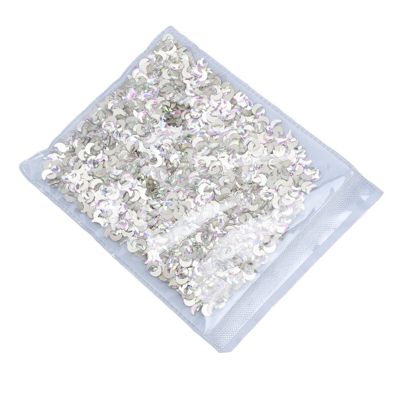 Crescent Moon Rhinestone Flatback Nail Art Jewelry Glittering Secure Fit