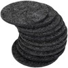 ThaiRoot Pack of 4 Large Round Felt Coasters, Diameter 25