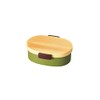 Tatsumiya 30432 Tight Grain Oval Bento Box, Hinoki Green, Large