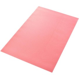 Baluue 4 Piezas Almohadilla para Refrigerador de Pvc Rosa, Tapete Absorbente Rápido para Secar y Anti-manchas, Adecuado para Estantes y Escritorios