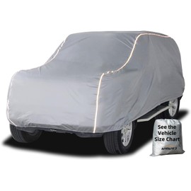 ANITANT Large Car Cover,Winter SUV Cover, Car Cover Waterproof All Weather SUV Full Size, SUV Cover Waterproof All Weather,SUV Car Cover UV Rain Protection Inner Cotton Fit All SUV 201" to 215"