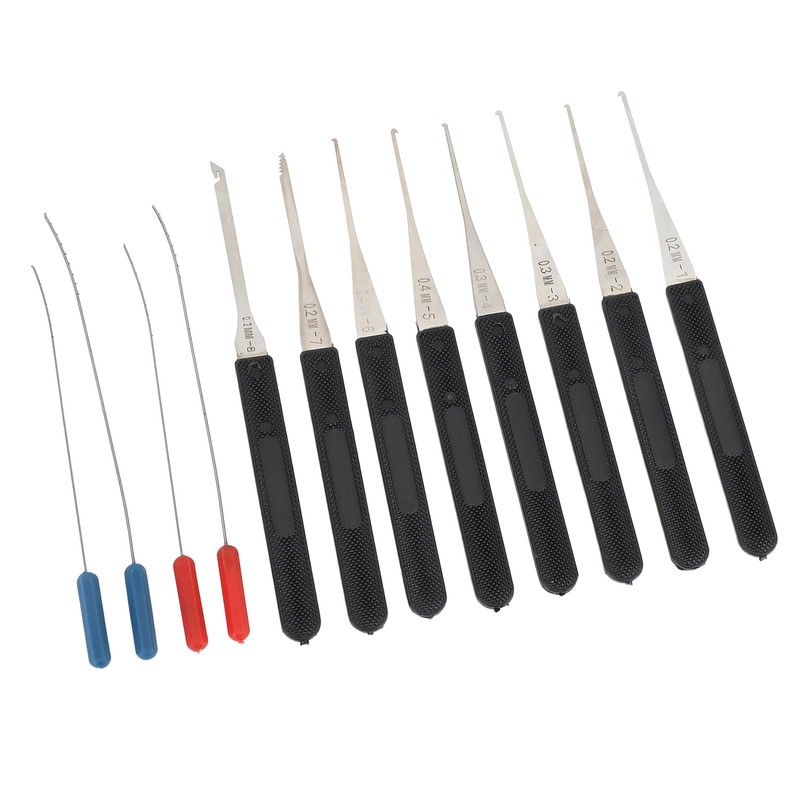 12 Pcs Broken Key Puller Set, 0.2-0.4mm Tap Puller Set,