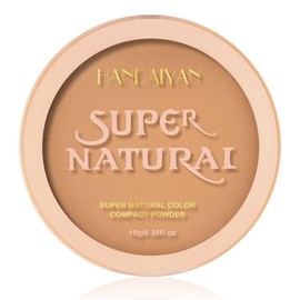 Natural Compact Powder, Waterproof Matt Powder Make-Up, Universal Make-Up Powder Cosmetic, Matte Compact Powder for a Natural Glow, Pore Refining and Fixes Long-Lasting, Vegan (A-04)