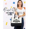 InnoBeta Rowing Gifts for Women, Rowing Tote with Top Zipper