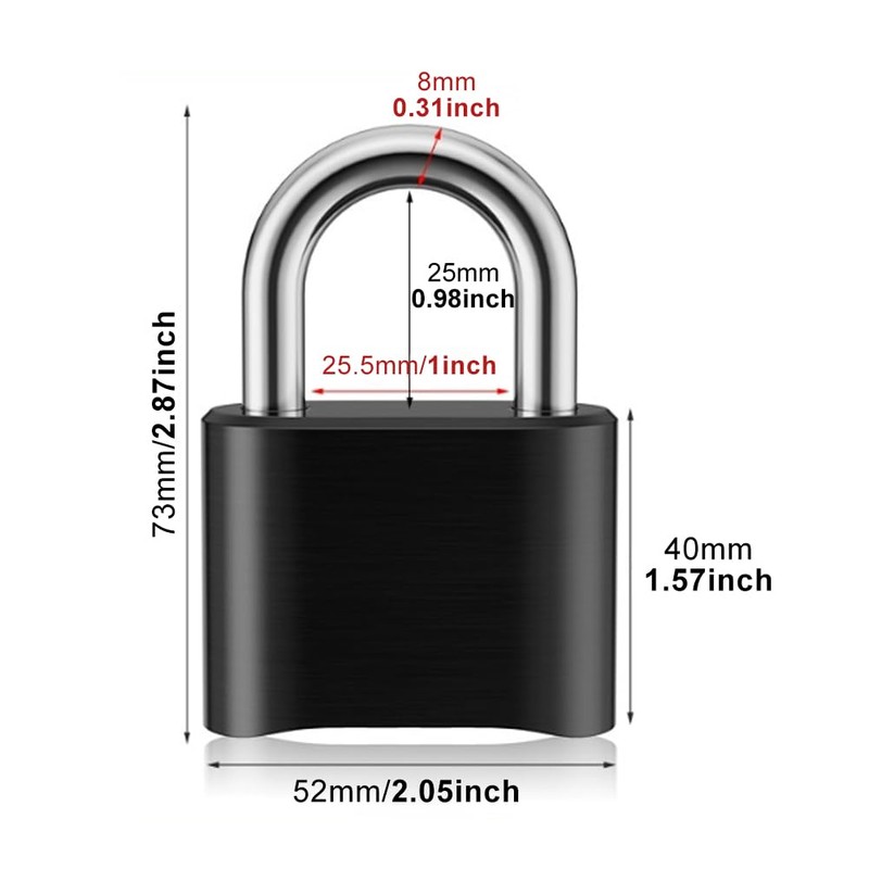 Combination Padlock Padlocks with 4 Digit Code Outdoor Combination Padlock