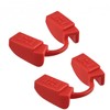 Weightlifting Mouthpiece for Fitness and Gym, Powerlifting Mouthguard All Types of Strength Sports, Low Jaw, No Contact (2 Pack Red)