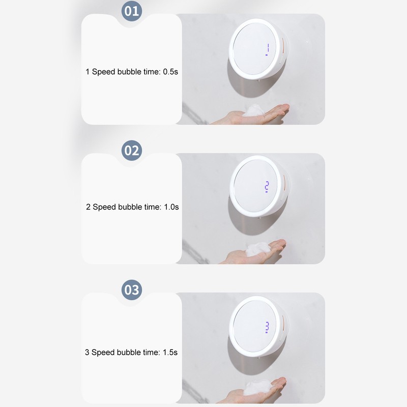 Automatic Foaming Soap Dispenser Rechargeable Infrared Induction Makeup Mirror Touchless