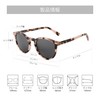 ZENOTTIC Men's Vintage Round Sunglasses, Polarized Sunglasses, UV Protection, Handmade,