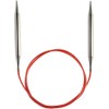 ChiaoGoo Circular Knitting Needle, Silver, Red, One Size