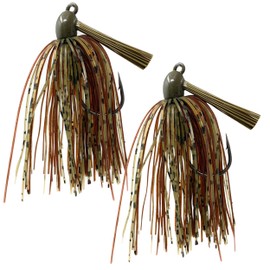 Reaction Tackle Tungsten Swim Jig for Bass Fishing - 1/4 Dark Pumpkin/Brown