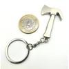 Stainless Steel Woodcutting Mini Axe Metal Keyring