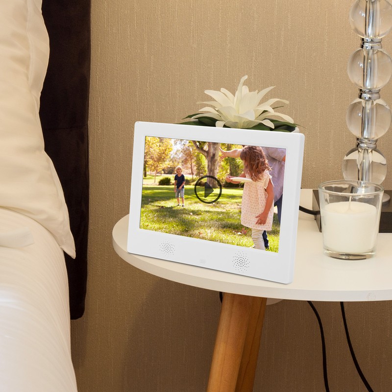10in HD Digital Photo Frame 1024x600 Resolution Support MP3/MP4/Image Playback