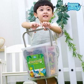 Happy Play Children's Role Play Educational Toy Dino World Dinosaur Figures 50 pcs / 해피플레이 어린이 역할놀이 교구 장난감 다이노월드 공룡 피규어 50pcs