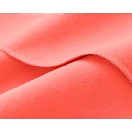 Fit-Flip Microfibre towel - compact, ultra lightweight & quick dry towel - the perfect gym, travel & beach towel - swimming towel for sports, camping & hiking (80x160cm peach + bag)