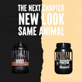 Animal Animal Whey Isolate Protein Powder - Loaded for Pre & Post Workout Muscle Builder and Recovery with Digestive Enzymes for Men & Women - 25g Protein, Great Taste, Low Sugar - Cookies & Cream 2 lbs