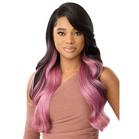 Outre Lace Front Wig - Perfect Hair Line 13X6 - Crystina (OFF BLACK 1B)
