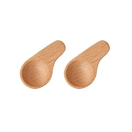 Rattan TOUGEI Spice Measure 1/4 Set of 2 Wooden Measuring Spoons