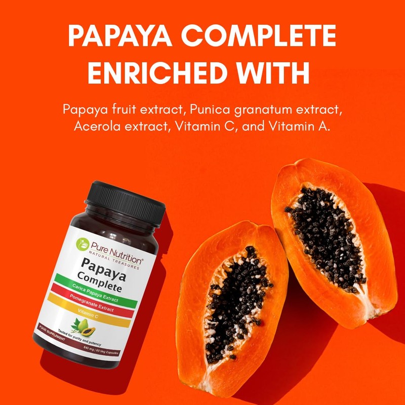 PURENUTRITION ME Pure Nutrition Papaya Complete - 500mg | 60