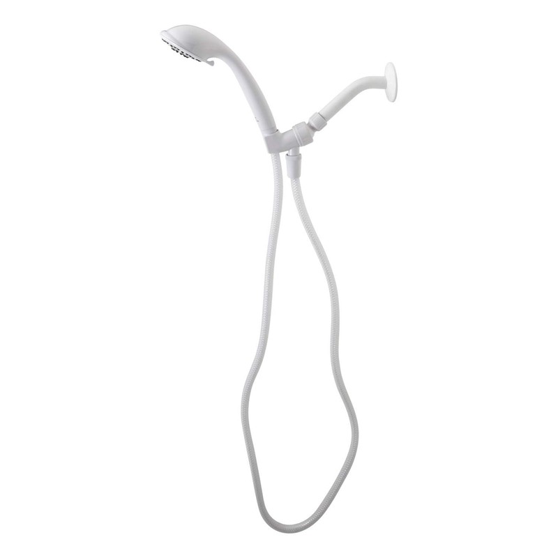Aqua Vista 3-in. White Handheld Shower Head with 3 Spray