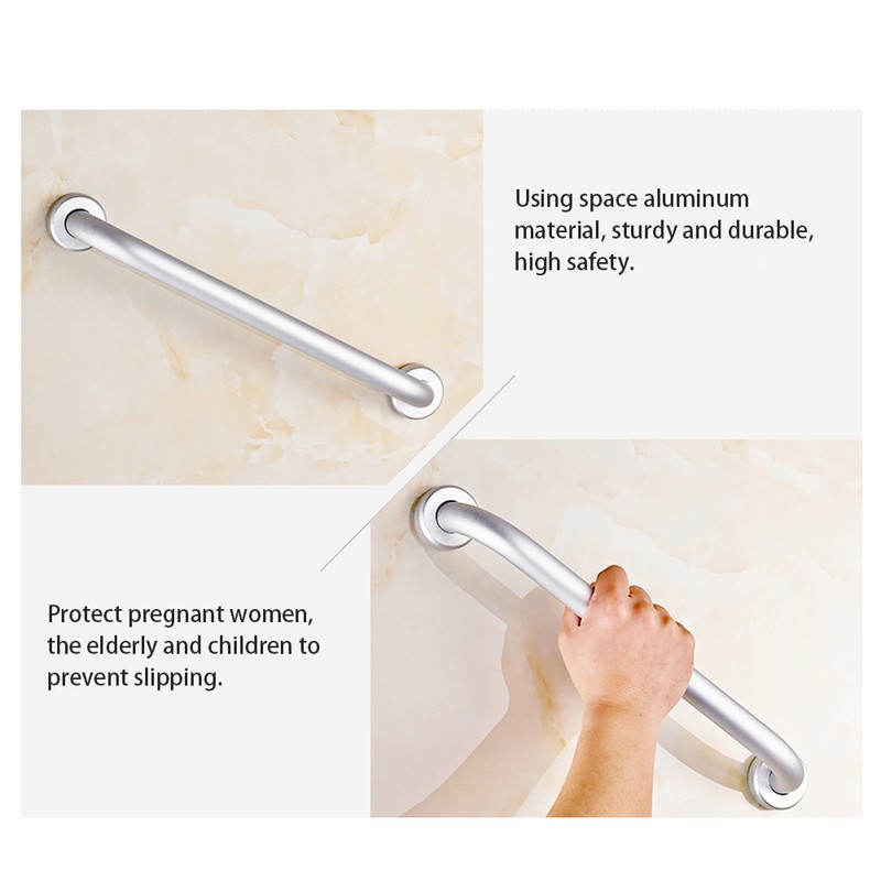 Bathroom Space Aluminum Bathtub Handle Anti-Skid Handrail Grab Bar for