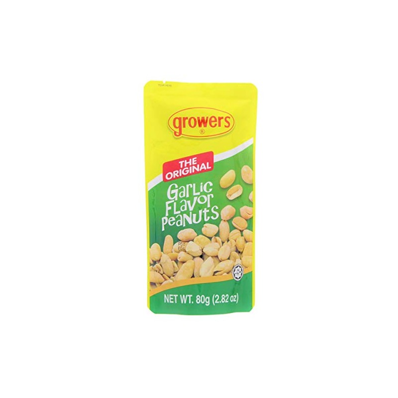 Growers Peanut Pack of 3 the Original Garlic Flavor Peanuts