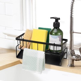 LUXECOVE Stainless Steel Tray Stand, Sink Organiser, Sponge Tray Stand, Kitchen Organiser